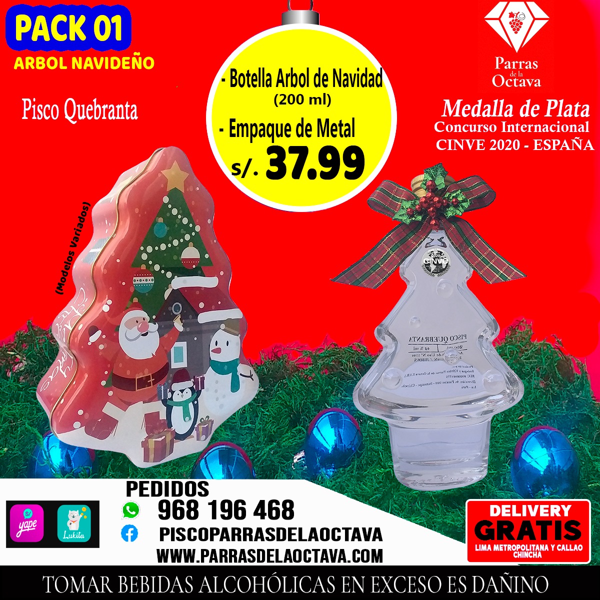 Pack 01 Árbol Navideño-Parras de la Octava